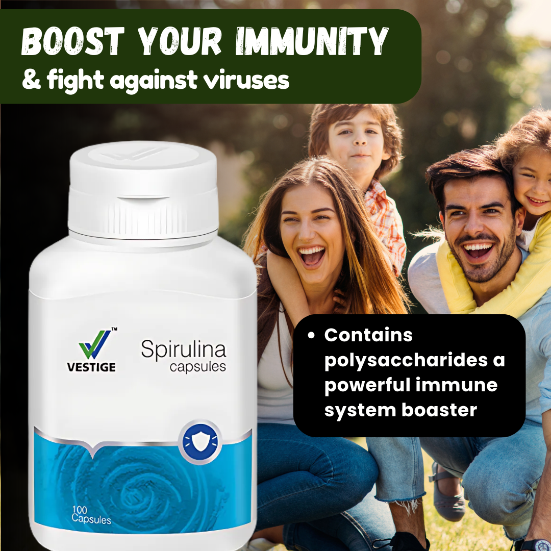 Vestige Spirulina. 100 capsules
