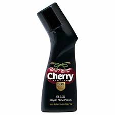 Cherry Blossom, Liquid Shoe Polish, Black, 75ml