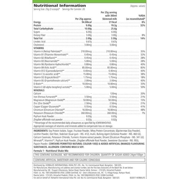 Herbalife Formula 1 Shake for Weight Loss