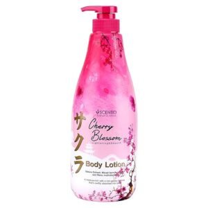 Scentio Cherry Blossom Lightening & Smooth Body Lotion, 700 ml(Made In Thailand)