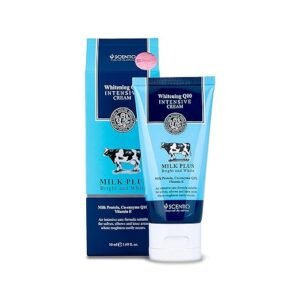 Scentio Milk Plus Organic Whitening Q10 Intensive Cream, 50 ml(Made In Thailand)