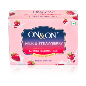 On & On Milk & Strawberry Luxury Bathing Bar 75g