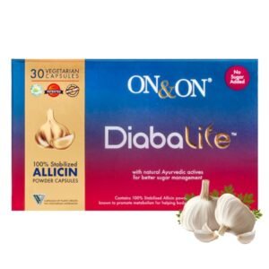 on and on diaba life 30 capsules NEW MFD