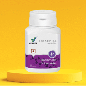 Vestige Folic & Iron Plus 60 capsules