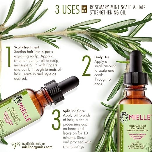 Mielle Natural Rosemary Essential Oil For Hair Growth & Strengthening Oil 59 ML - Image 5